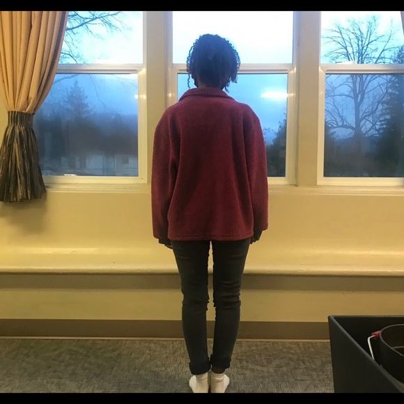 Vintage button fleece teddy jacket - Picture 2 of 3